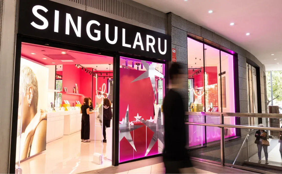 Escaparate de una tienda Singularu