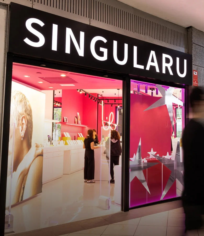 Escaparate de una tienda Singularu